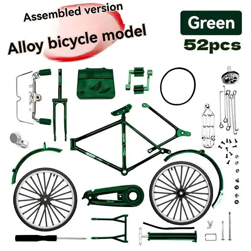 52pcs Retro Bicycle Model Set Modifyt