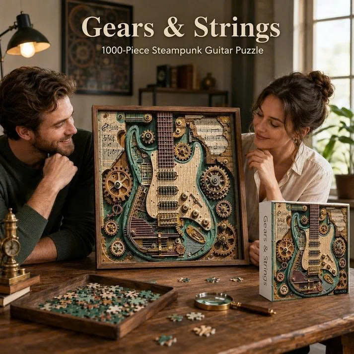 Creative Steampunk Guitar 3D Puzzle