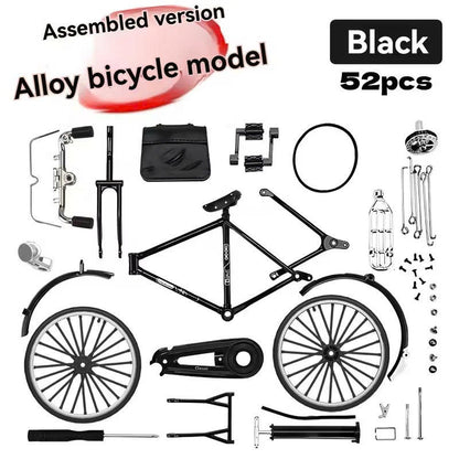 52pcs Retro Bicycle Model Set