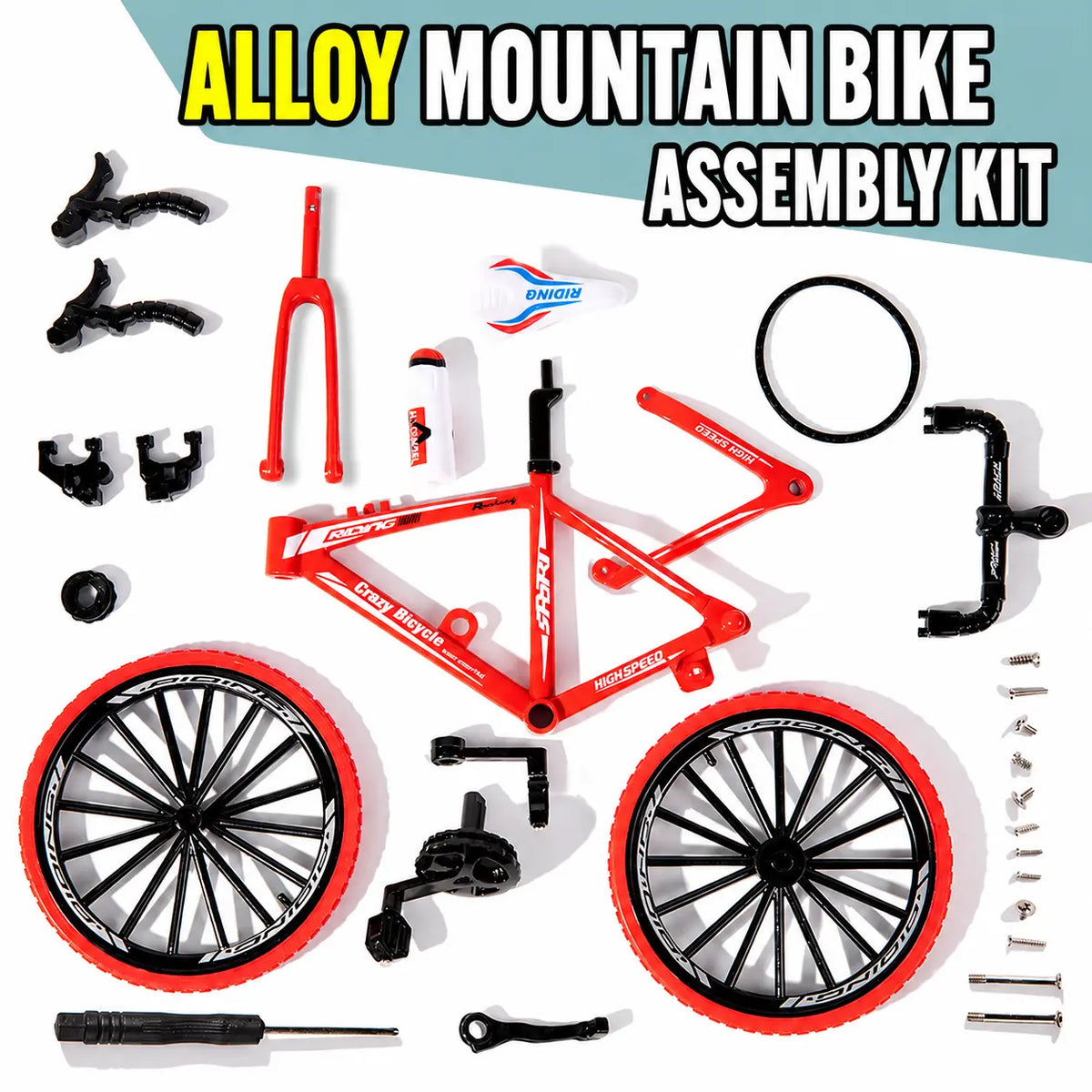 DIY Metal Bicycle Model Kit — 32 Pieces Modifyt