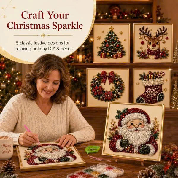 Christmas Pearl Diamond Painting Art Kit