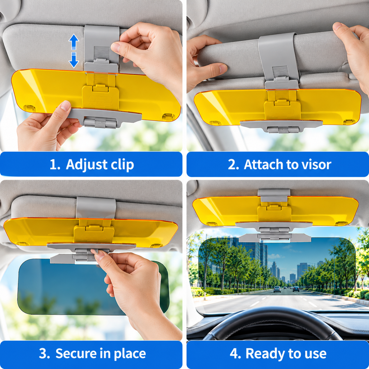 Day & Night Anti-Glare Car Visor