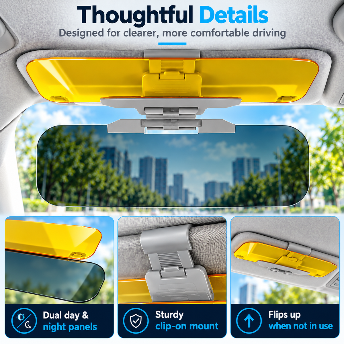 Day & Night Anti-Glare Car Visor